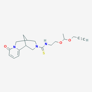 8-oxo-N-{2-[1-(prop-2-yn-1-yloxy)ethoxy]ethyl}-1,5,6,8-tetrahydro-2H-1,5-methanopyrido[1,2-a][1,5]diazocine-3(4H)-carbothioamide