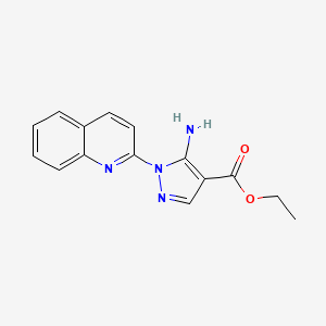 ethyl 5-amino-1-(quinolin-2-yl)-1H-pyrazole-4-carboxylate