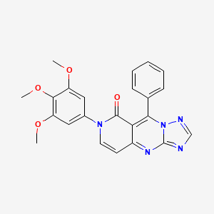 9-phenyl-7-(3,4,5-trimethoxyphenyl)pyrido[4,3-d][1,2,4]triazolo[1,5-a]pyrimidin-8(7H)-one