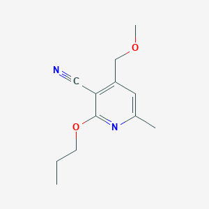 4-(Methoxymethyl)-6-methyl-2-propoxypyridine-3-carbonitrile