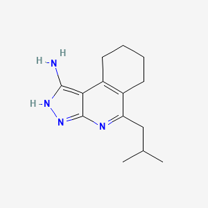 5-Isobutyl-6,7,8,9-tetrahydro-3H-pyrazolo[3,4-c]isoquinolin-1-ylamine