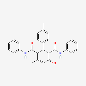 4-methyl-2-(4-methylphenyl)-6-oxo-N,N'-diphenylcyclohex-4-ene-1,3-dicarboxamide