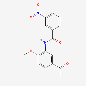 molecular formula C16H14N2O5 B11059122 N-(5-acetyl-2-methoxyphenyl)-3-nitrobenzamide 