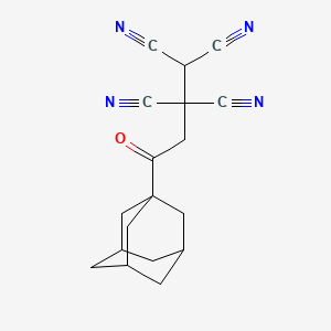 3-(1-Adamantyl)-1-cyano-1-(dicyanomethyl)-3-oxopropyl cyanide