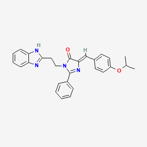 (5Z)-3-[2-(1H-benzimidazol-2-yl)ethyl]-2-phenyl-5-[4-(propan-2-yloxy)benzylidene]-3,5-dihydro-4H-imidazol-4-one