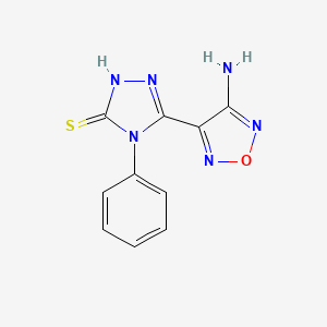 5-(4-amino-1,2,5-oxadiazol-3-yl)-4-phenyl-4H-1,2,4-triazole-3-thiol