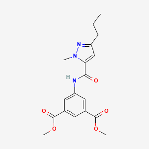 1,3-Benzenedicarboxylic acid, 5-[[(1-methyl-3-propyl-1H-pyrazol-5-yl)carbonyl]amino]-, dimethyl ester