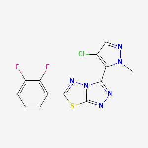 3-(4-chloro-1-methyl-1H-pyrazol-5-yl)-6-(2,3-difluorophenyl)[1,2,4]triazolo[3,4-b][1,3,4]thiadiazole