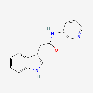 1H-Indole-3-acetamide, N-3-pyridinyl-