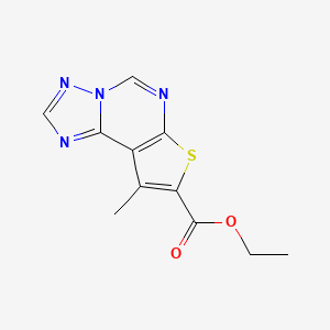 Ethyl 9-methylthieno[3,2-e][1,2,4]triazolo[1,5-c]pyrimidine-8-carboxylate