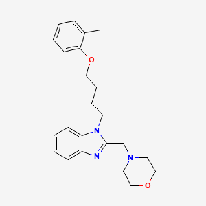 1-[4-(2-methylphenoxy)butyl]-2-(morpholin-4-ylmethyl)-1H-benzimidazole