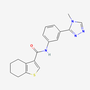 N-[3-(4-methyl-4H-1,2,4-triazol-3-yl)phenyl]-4,5,6,7-tetrahydro-1-benzothiophene-3-carboxamide