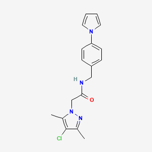 1H-Pyrazole-1-acetamide, 4-chloro-3,5-dimethyl-N-[[4-(1H-pyrrol-1-yl)phenyl]methyl]-