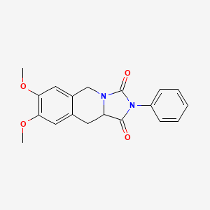 molecular formula C19H18N2O4 B11059474 7,8-dimethoxy-2-phenyl-10,10a-dihydroimidazo[1,5-b]isoquinoline-1,3(2H,5H)-dione 