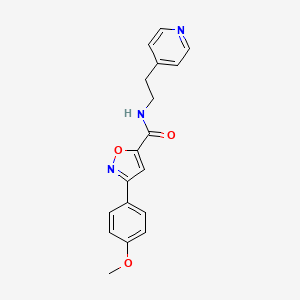 5-Isoxazolecarboxamide, 3-(4-methoxyphenyl)-N-[2-(4-pyridinyl)ethyl]-