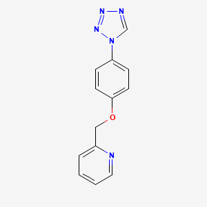 2-{[4-(1H-tetrazol-1-yl)phenoxy]methyl}pyridine