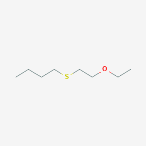 molecular formula C8H18OS B11059555 1-(Butylsulfanyl)-2-ethoxyethane CAS No. 64080-53-1