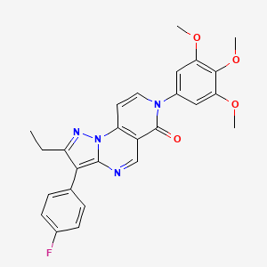 2-ethyl-3-(4-fluorophenyl)-7-(3,4,5-trimethoxyphenyl)pyrazolo[1,5-a]pyrido[3,4-e]pyrimidin-6(7H)-one