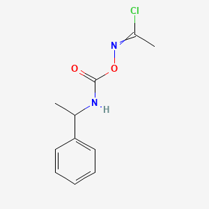 Ethanimidoyl chloride, N-[[[(1-phenylethyl)amino]carbonyl]oxy]-