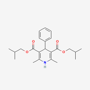 Bis(2-methylpropyl) 2,6-dimethyl-4-phenyl-1,4-dihydropyridine-3,5-dicarboxylate