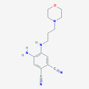 4-Amino-5-{[3-(morpholin-4-yl)propyl]amino}benzene-1,2-dicarbonitrile