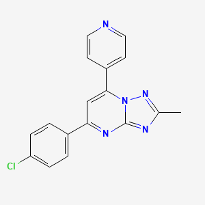 5-(4-Chlorophenyl)-2-methyl-7-(pyridin-4-yl)[1,2,4]triazolo[1,5-a]pyrimidine