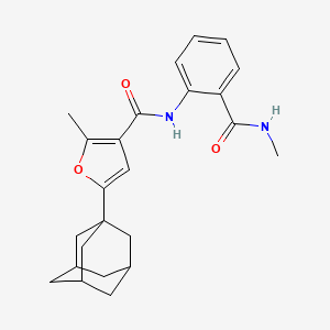 5-(1-adamantyl)-2-methyl-N-{2-[(methylamino)carbonyl]phenyl}-3-furamide