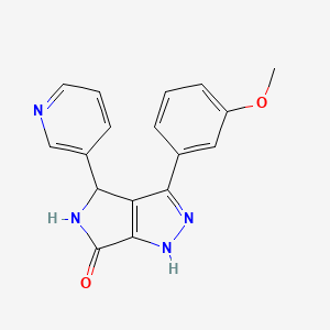 3-(3-methoxyphenyl)-4-(pyridin-3-yl)-4,5-dihydropyrrolo[3,4-c]pyrazol-6(1H)-one