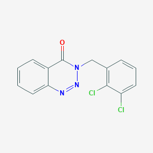 molecular formula C14H9Cl2N3O B11059834 3-(2,3-dichlorobenzyl)-1,2,3-benzotriazin-4(3H)-one 