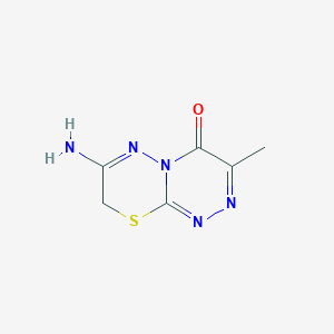 7-amino-3-methyl-4H,8H-[1,2,4]triazino[3,4-b][1,3,4]thiadiazin-4-one