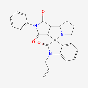 1-Allyl-2'-phenyl-3A',6',7',8',8A',8B'-hexahydro-1'H-spiro[indole-3,4'-pyrrolo[3,4-A]pyrrolizine]-1',2,3'(1H,2'H)-trione