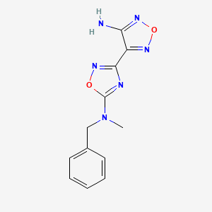 3-(4-amino-1,2,5-oxadiazol-3-yl)-N-benzyl-N-methyl-1,2,4-oxadiazol-5-amine