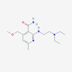 2-{[2-(Diethylamino)ethyl]amino}-4-(methoxymethyl)-6-methylpyridine-3-carboxamide