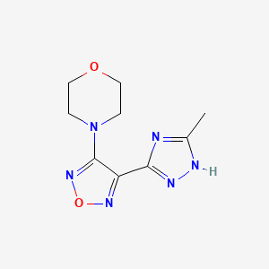 4-[4-(5-methyl-4H-1,2,4-triazol-3-yl)-1,2,5-oxadiazol-3-yl]morpholine