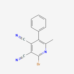 2-Bromo-6-methyl-5-phenylpyridine-3,4-dicarbonitrile