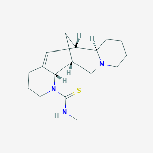 (1R,2S,9S,10R)-N-methyl-3,15-diazatetracyclo[7.7.1.02,7.010,15]heptadec-7-ene-3-carbothioamide