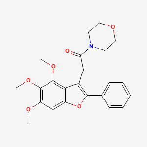 1-(Morpholin-4-yl)-2-(4,5,6-trimethoxy-2-phenyl-1-benzofuran-3-yl)ethanone