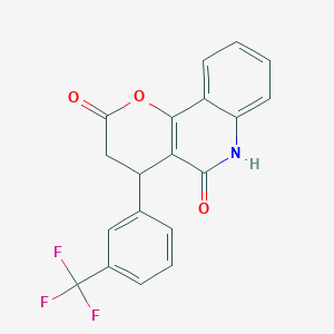 4-[3-(trifluoromethyl)phenyl]-4,6-dihydro-2H-pyrano[3,2-c]quinoline-2,5(3H)-dione