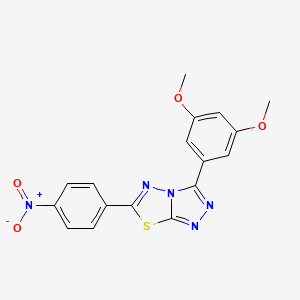 3-(3,5-Dimethoxyphenyl)-6-(4-nitrophenyl)[1,2,4]triazolo[3,4-b][1,3,4]thiadiazole