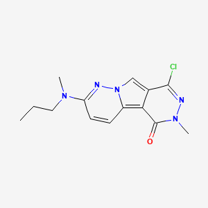 6-chloro-4-methyl-11-[methyl(propyl)amino]-4,5,9,10-tetrazatricyclo[7.4.0.02,7]trideca-1,5,7,10,12-pentaen-3-one