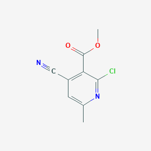 molecular formula C9H7ClN2O2 B11060277 Methyl 2-chloro-4-cyano-6-methylpyridine-3-carboxylate 