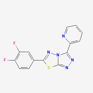 6-(3,4-Difluorophenyl)-3-(pyridin-2-yl)[1,2,4]triazolo[3,4-b][1,3,4]thiadiazole