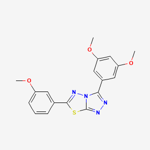 3-(3,5-Dimethoxyphenyl)-6-(3-methoxyphenyl)[1,2,4]triazolo[3,4-b][1,3,4]thiadiazole