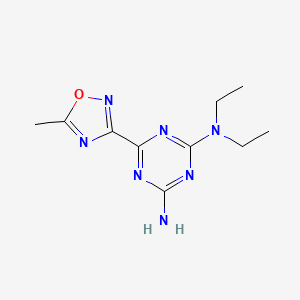 N,N-diethyl-6-(5-methyl-1,2,4-oxadiazol-3-yl)-1,3,5-triazine-2,4-diamine