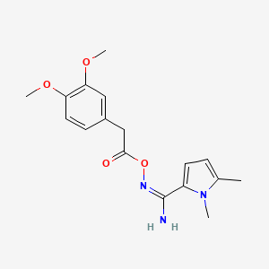 N'-{[(3,4-dimethoxyphenyl)acetyl]oxy}-1,5-dimethyl-1H-pyrrole-2-carboximidamide