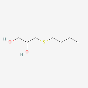 molecular formula C7H16O2S B11060406 3-(Butylthio)propane-1,2-diol CAS No. 85099-04-3