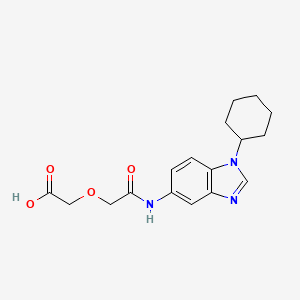 {2-[(1-cyclohexyl-1H-benzimidazol-5-yl)amino]-2-oxoethoxy}acetic acid