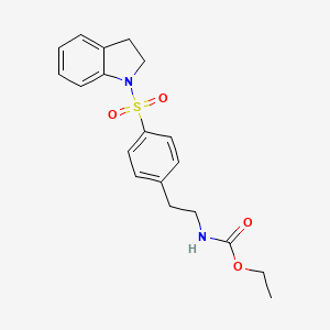 ethyl {2-[4-(2,3-dihydro-1H-indol-1-ylsulfonyl)phenyl]ethyl}carbamate