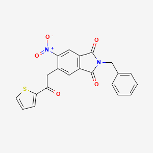 2-Benzyl-5-nitro-6-[2-oxo-2-(2-thienyl)ethyl]-1H-isoindole-1,3(2H)-dione