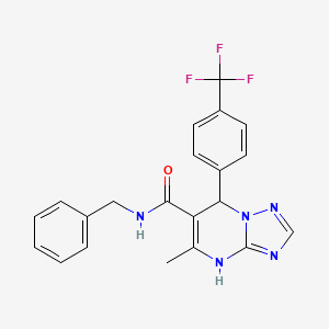 N-benzyl-5-methyl-7-[4-(trifluoromethyl)phenyl]-4,7-dihydro[1,2,4]triazolo[1,5-a]pyrimidine-6-carboxamide